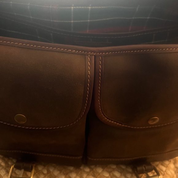 Baron Sweden Luxury Leather Briefcase Laptop Carry On Satchel New With Tag - Picture 10 of 15